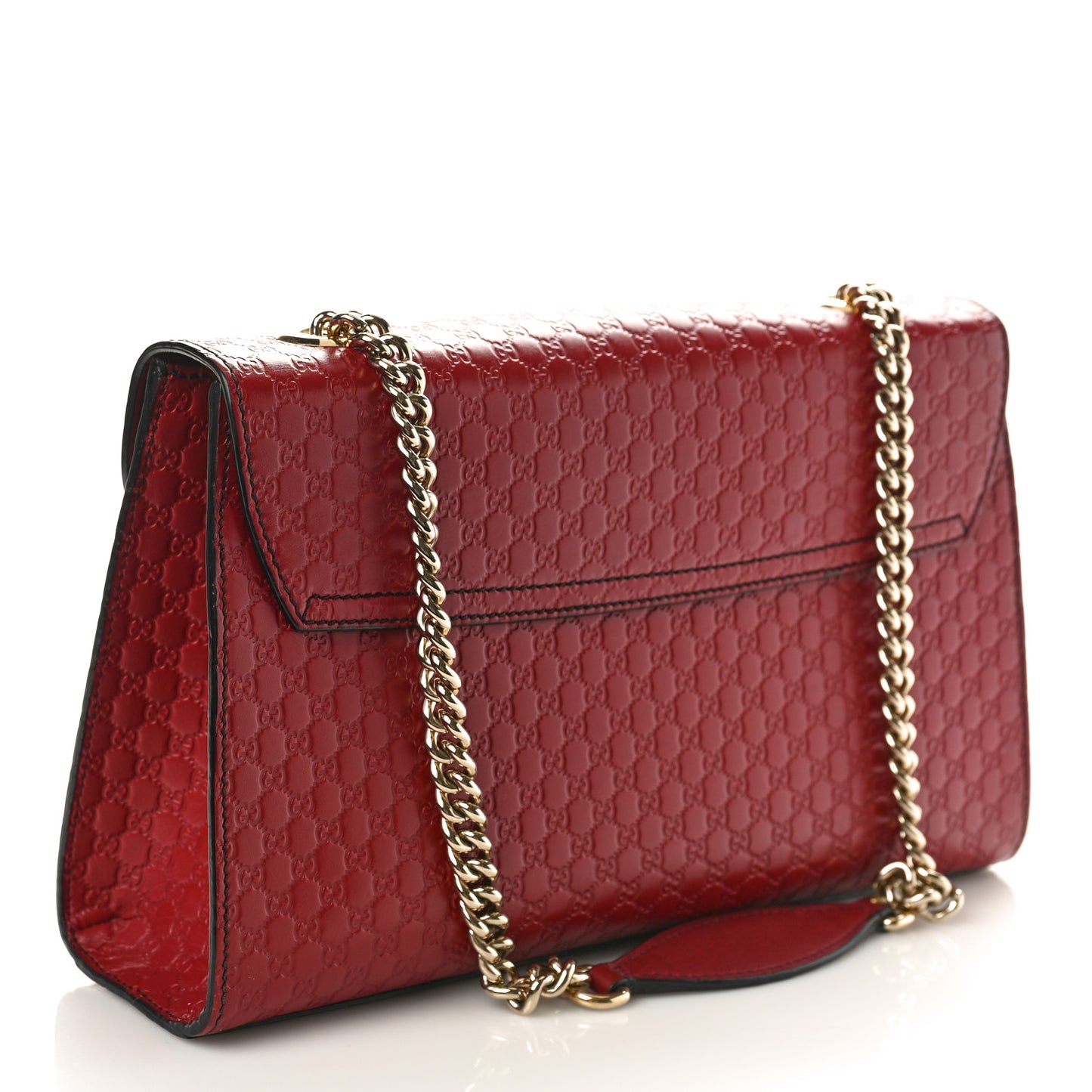 Microguccissima Medium Emily Chain Shoulder Bag Red