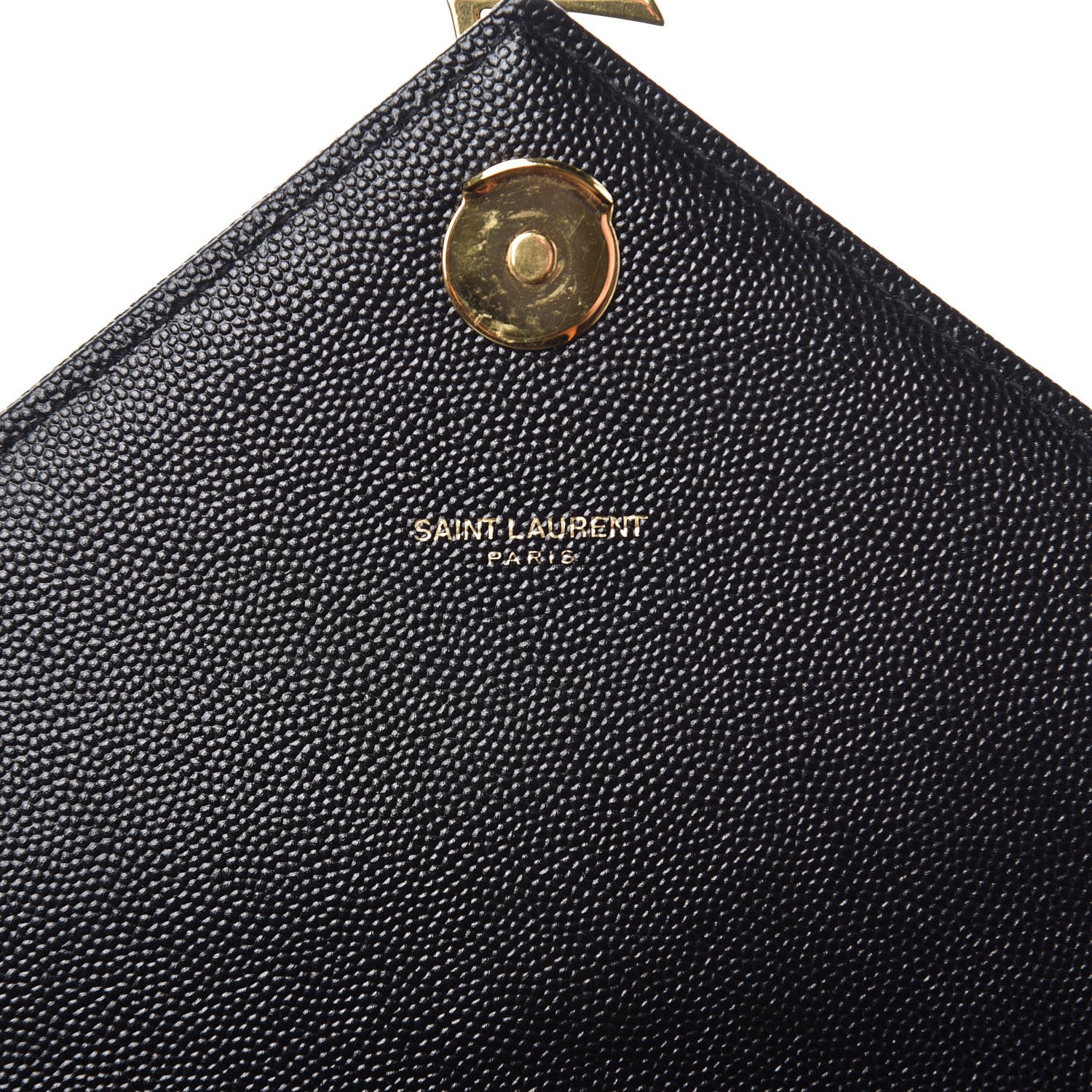 Saint Laurent Grain De Poudre Matelasse Chevron Large Monogram Satchel Black 7 of 9