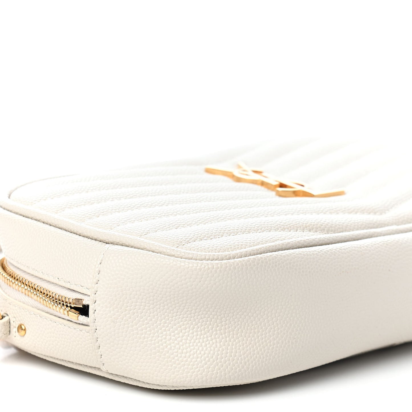 Grain De Poudre Matelasse Monogram Mini Lou Camera Bag Crema Soft
