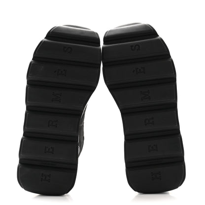 Hermes Parachute Fabric Calfskin Impulse Sneakers 40 Black 5 of 9