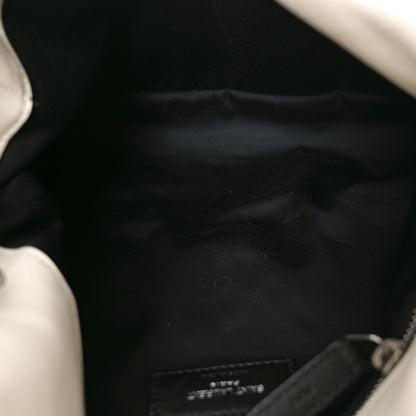 Saint Laurent Lambskin Quilted Small Loulou Puffer Monogram Chain Satchel Blanc Vintage 5 of 10