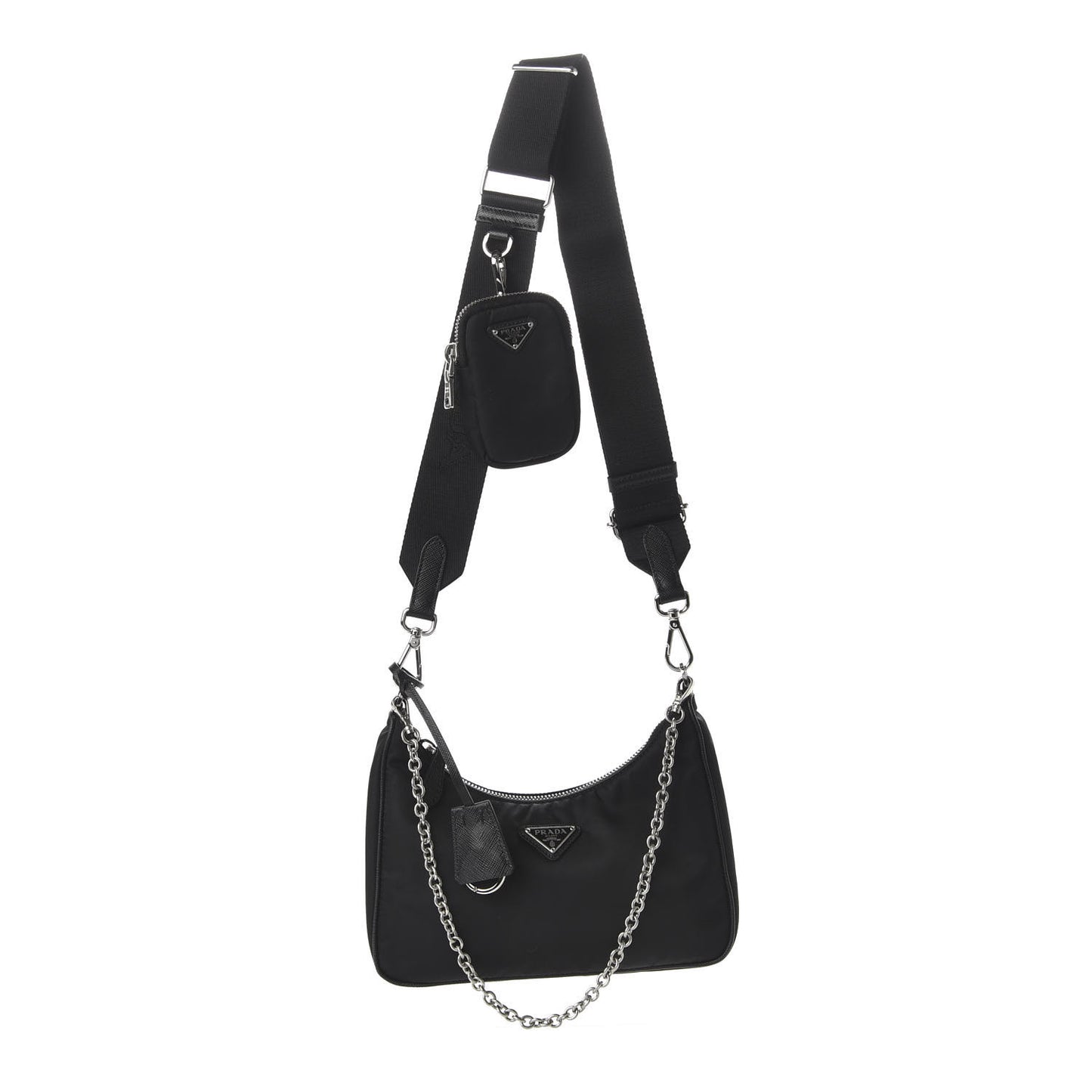 Nylon Re-Edition 2005 Shoulder Bag Black