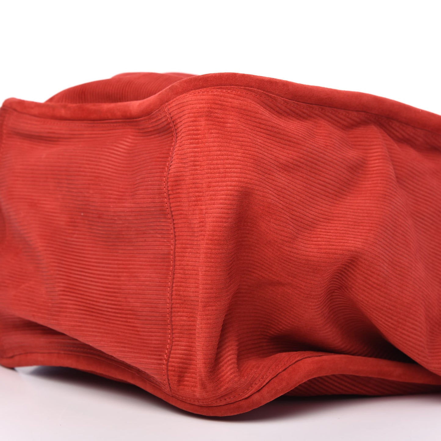 Corduroy Suede XL Tote Red