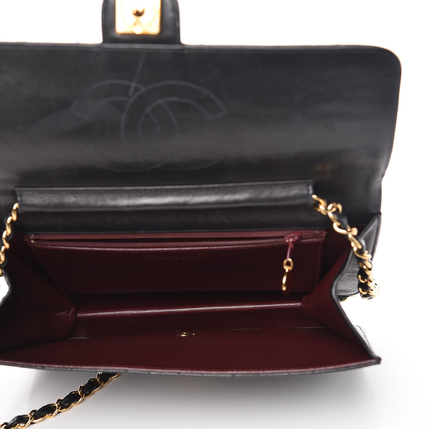 Chanel Lambskin Quilted Medium Single Flap Black 7 of 20