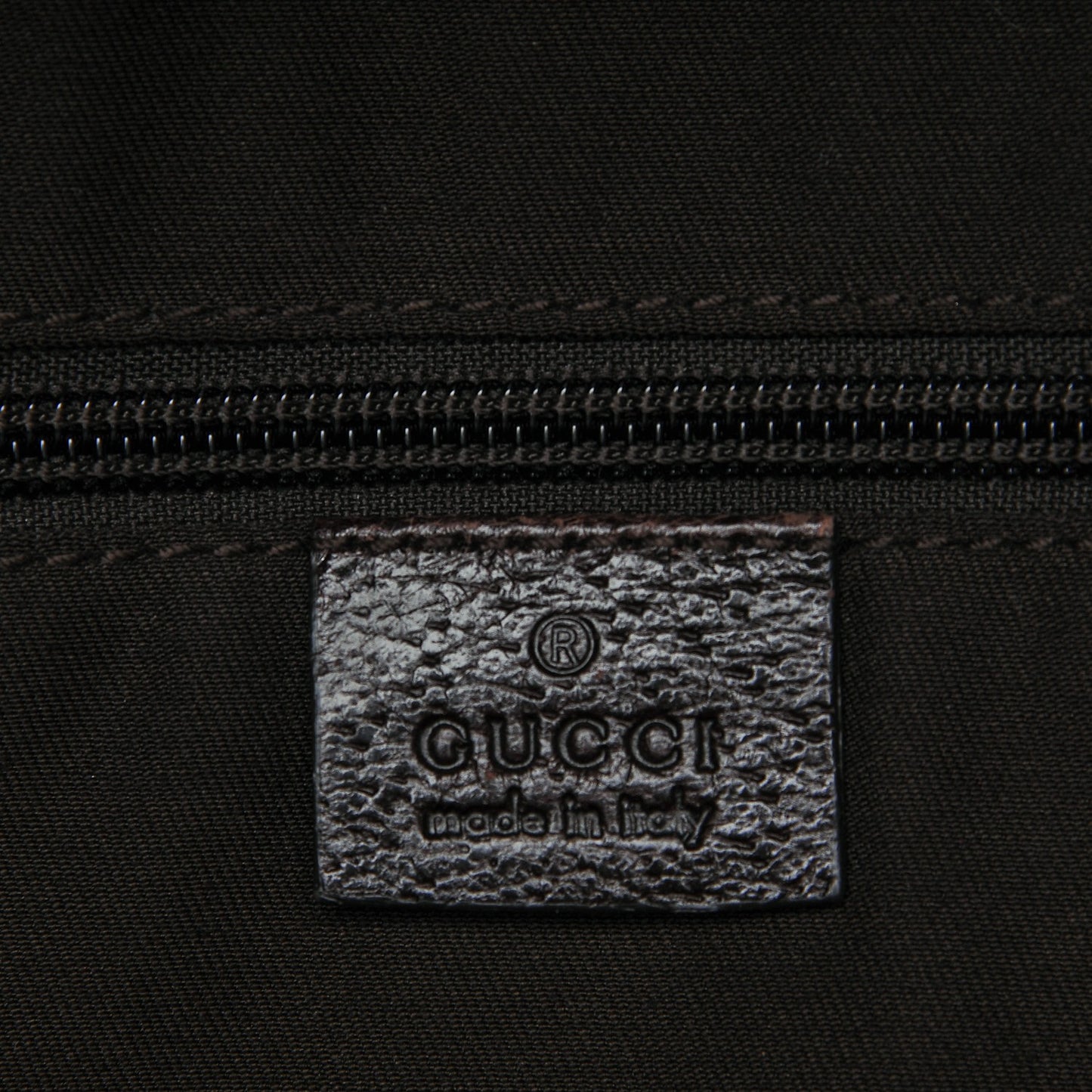 GG Monogram Web Medium Classic Backpack Brown