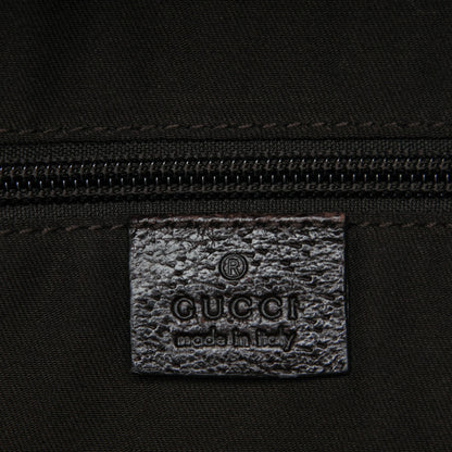 Gucci GG Monogram Web Medium Classic Backpack Brown 6 of 7