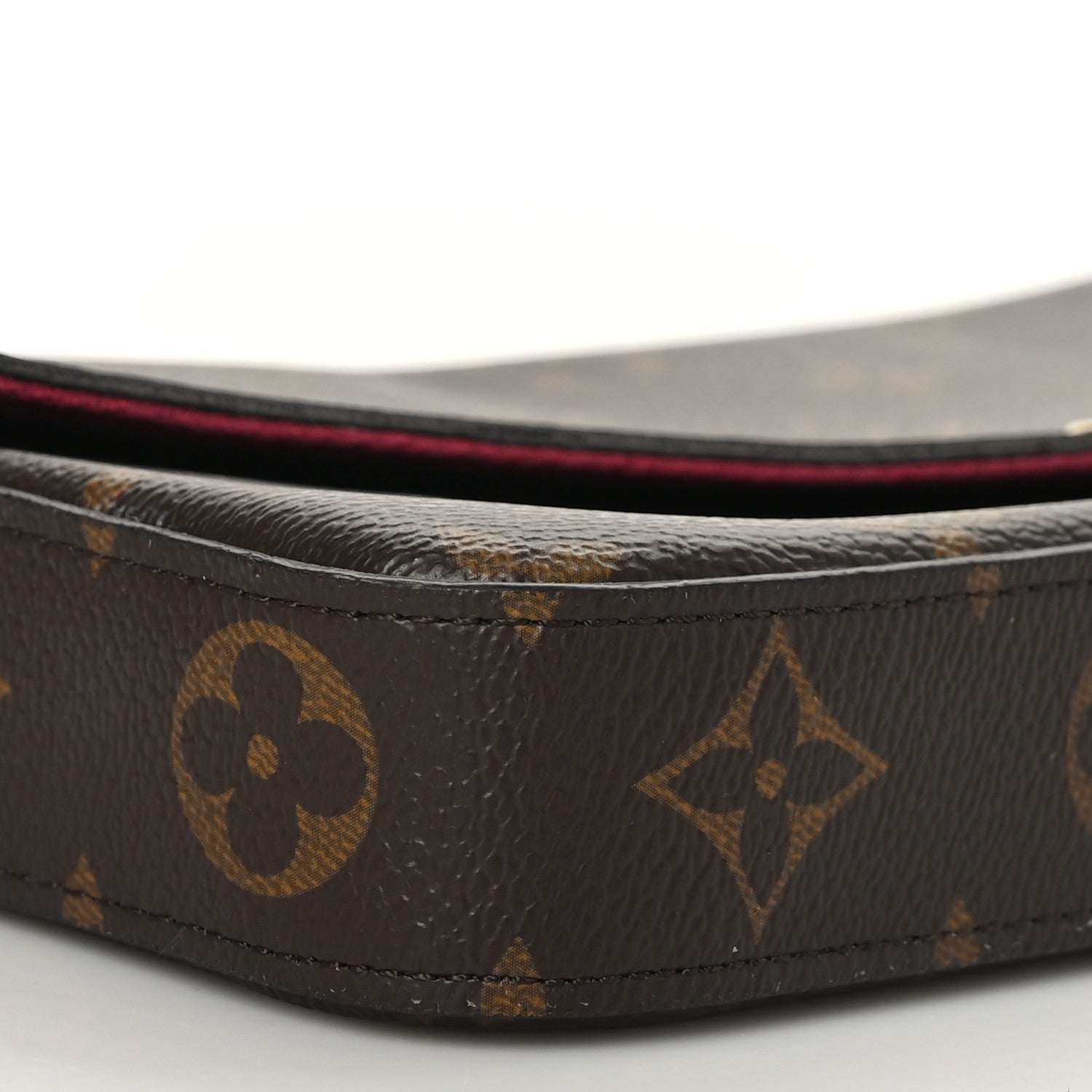 Louis Vuitton Monogram Pochette Felicie Chain Wallet Fuchsia 7 of 8