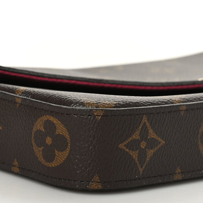 Louis Vuitton Monogram Pochette Felicie Chain Wallet Fuchsia 7 of 8