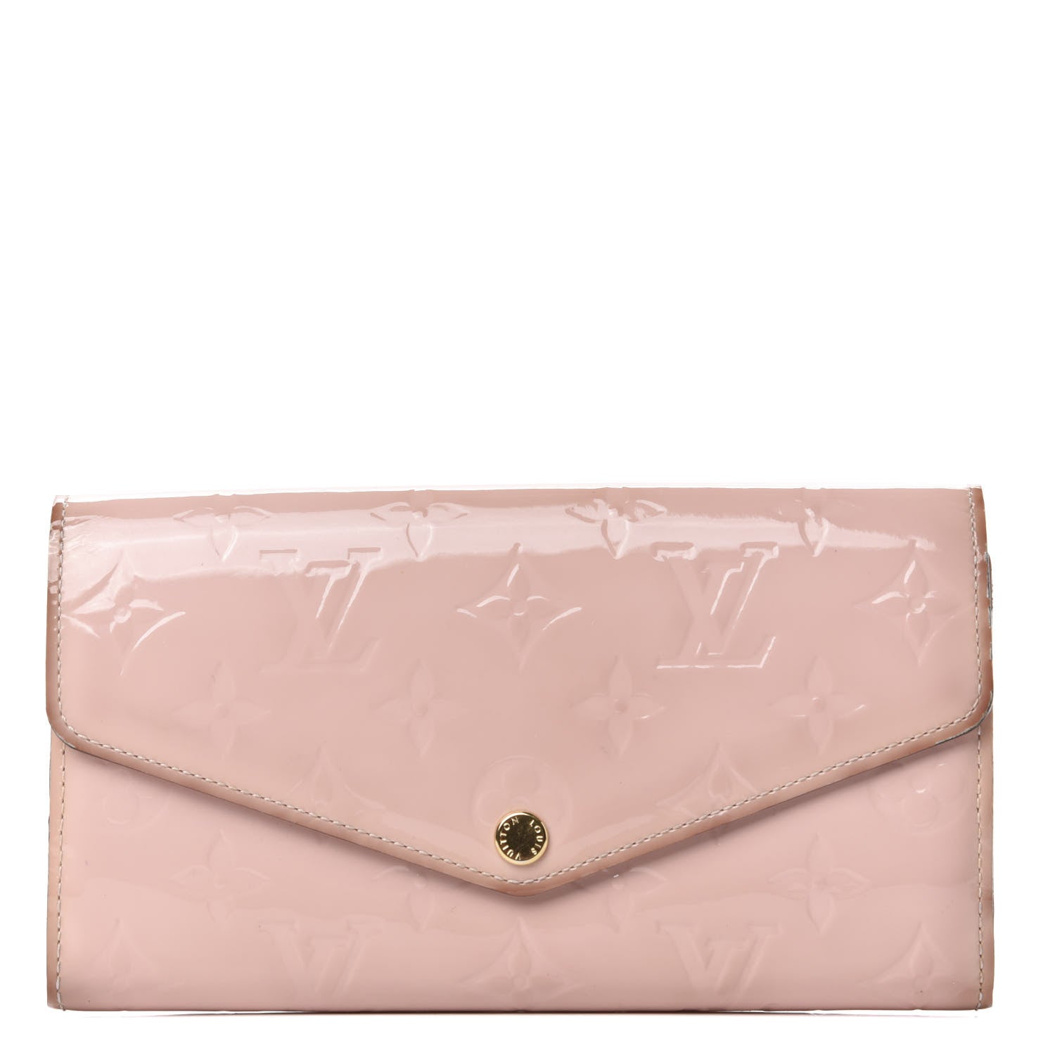 Louis Vuitton Vernis Sarah Wallet NM Rose Ballerine 1 of 8