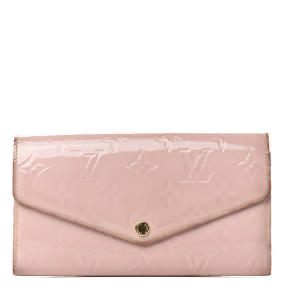 Louis Vuitton Vernis Sarah Wallet NM Rose Ballerine 1 of 8