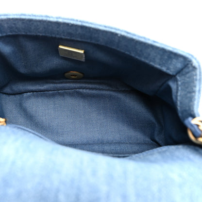 Chanel Denim Quilted Mini Pearl Crush Flap Blue 4 of 10