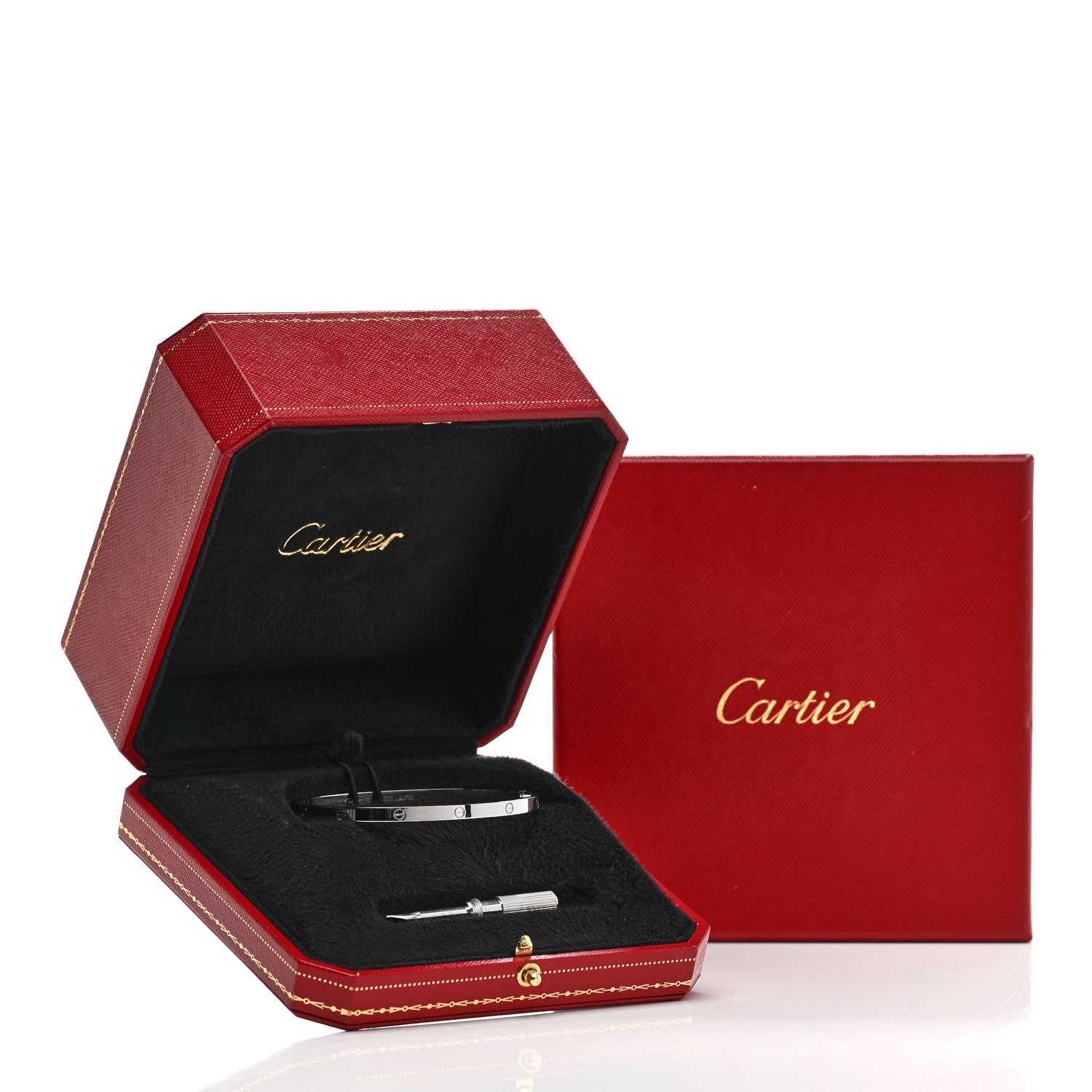 Cartier 18K White Gold Small LOVE Bracelet 18 5 of 5