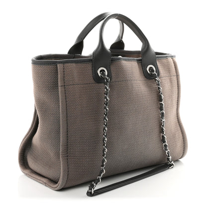 Chanel Mixed Fibers Small Deauville Tote Grey 4 of 12