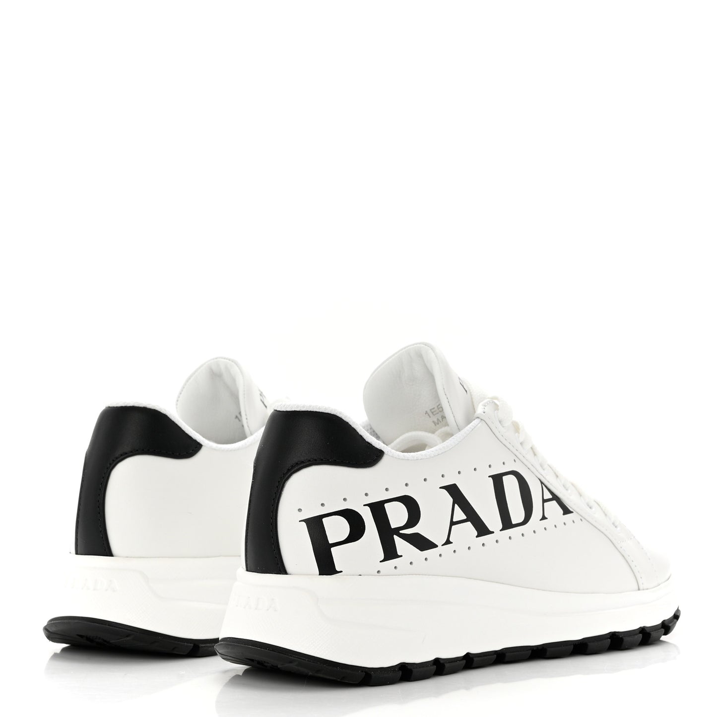 Nylon Gabardine Logo Sneakers 36.5 White