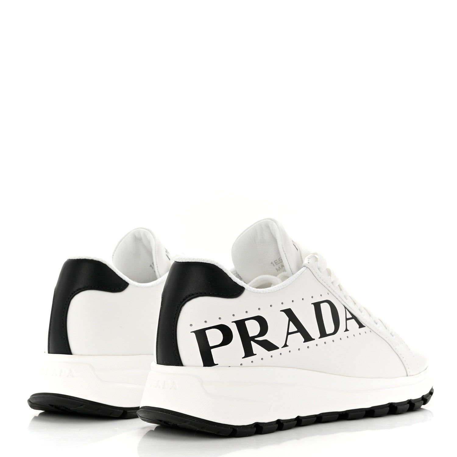 Prada Nylon Gabardine Logo Sneakers 36.5 White 4 of 9
