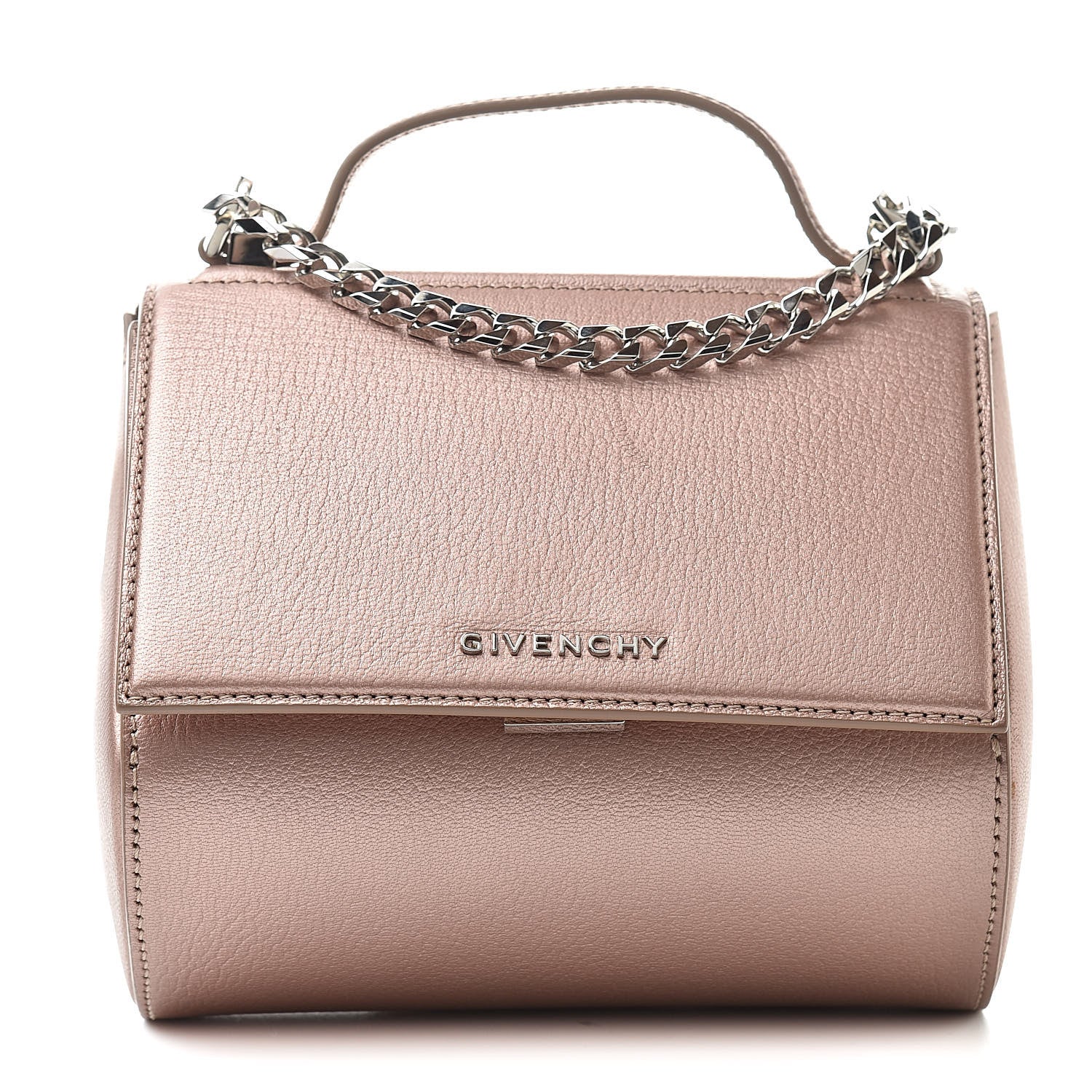 Givenchy Metallic Calfskin Mini Pandora Box Chain Crossbody Bag 1 of 12