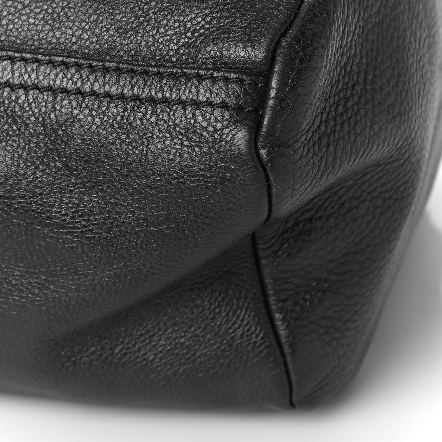 Calfskin Studded Small Pandora Black