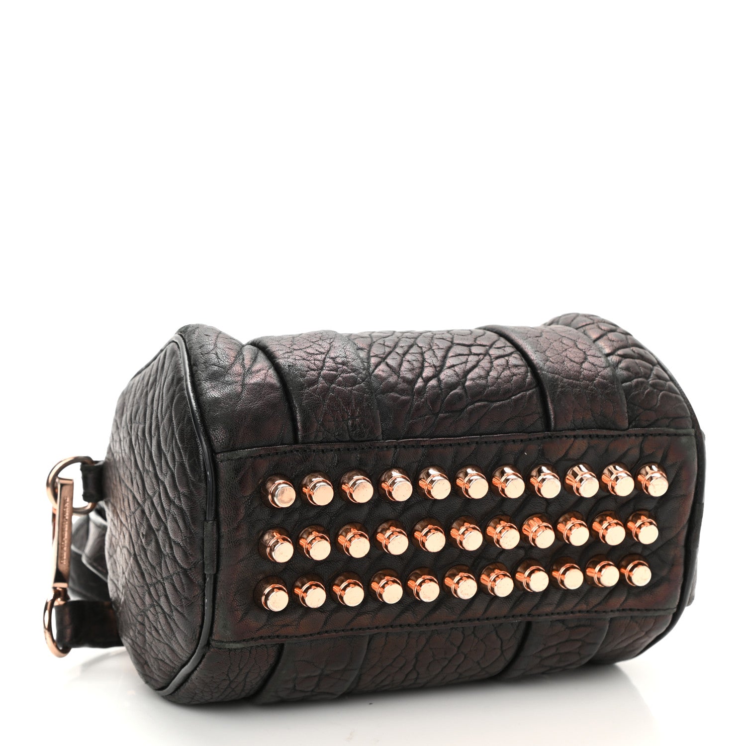 Alexander Wang Pebbled Lambskin Mini Rockie Black Rose Gold Hardware 4 of 8