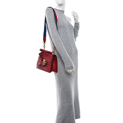 Gucci Calfskin Sylvie Web Small Queen Margaret Top Handle Bag Red 2 of 9