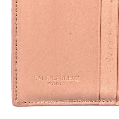 Saint Laurent Calfskin Trifold Wallet Pale Pink 5 of 11