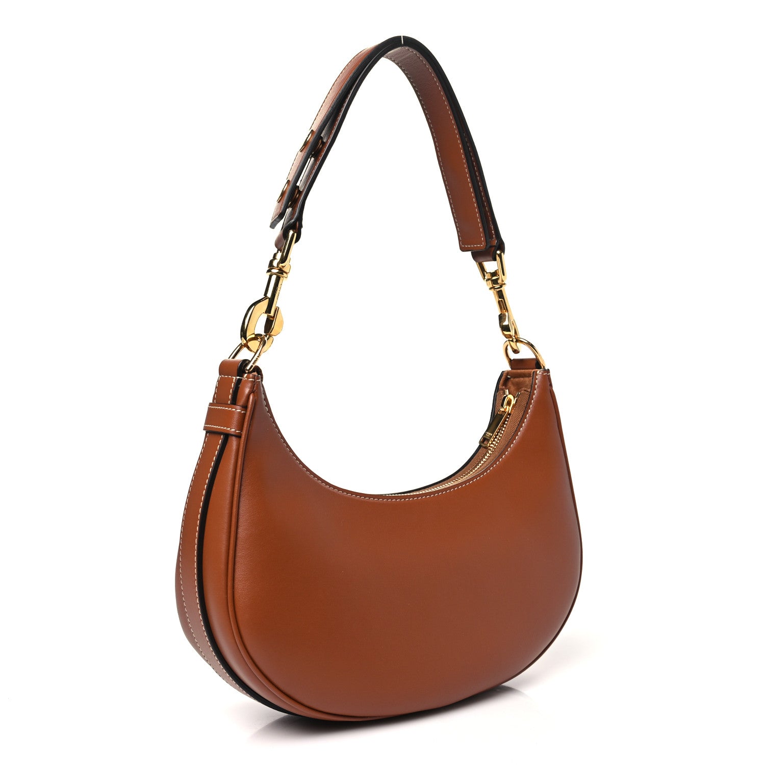 Celine Smooth Calfskin Medium Strap Ava Shoulder Bag Tan 3 of 11