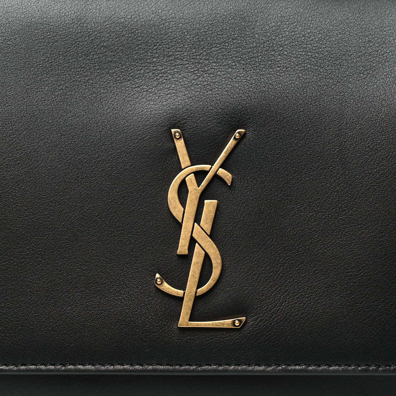 Saint Laurent Grained Calfskin Monogram Niki Satchel Black 8 of 10
