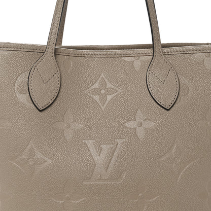 Louis Vuitton Empreinte Monogram Giant Neverfull MM Tourterelle 8 of 10