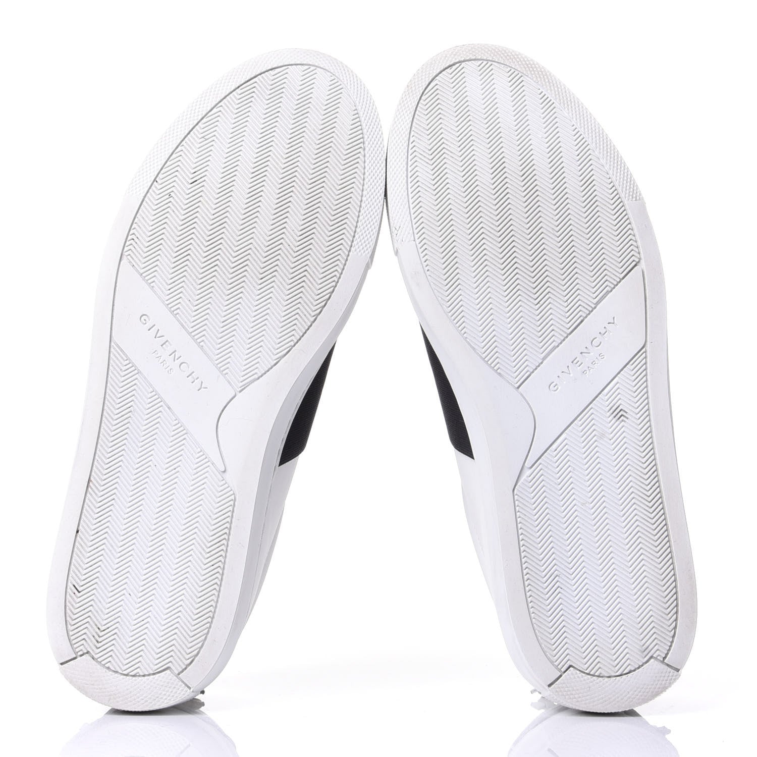 Givenchy Calfskin Band Logo Womens Urban Street Sneakers 37.5 White Black 7 of 10