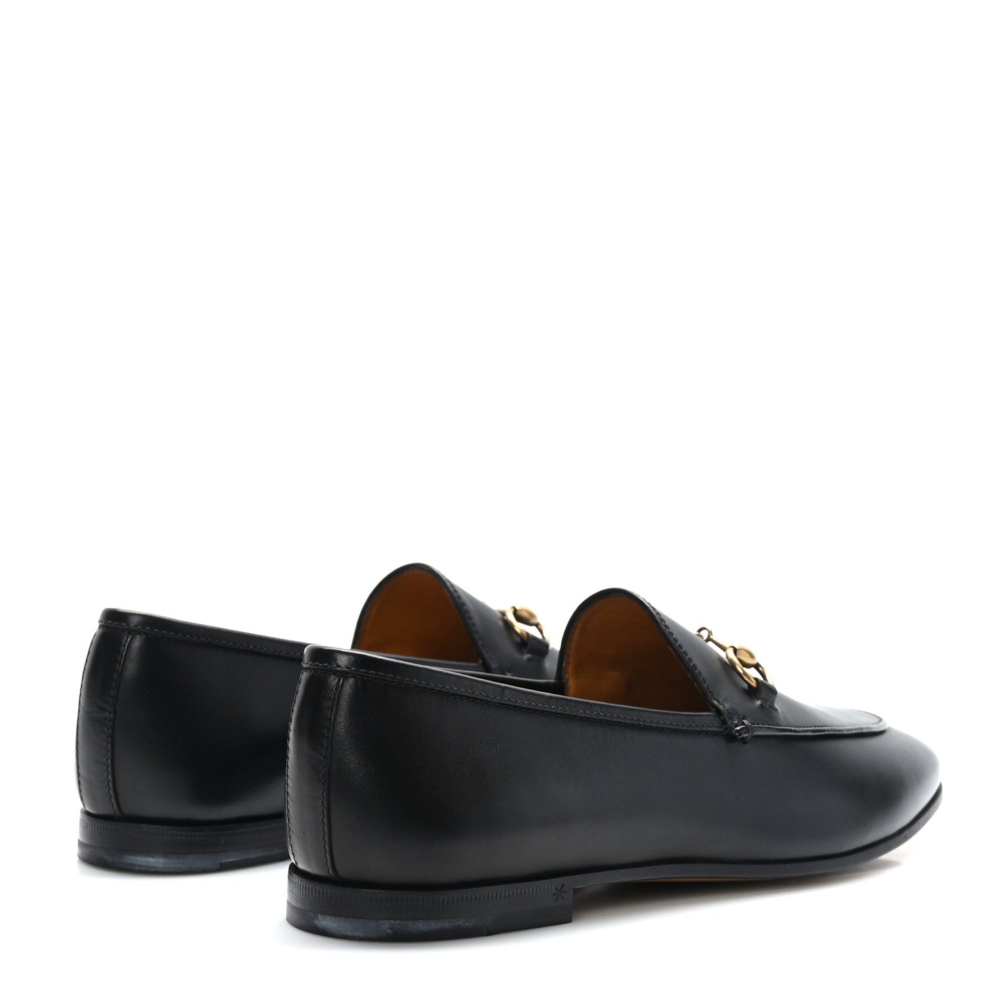 Lambskin Womens Brixton Horsebit Loafers 37.5 Black