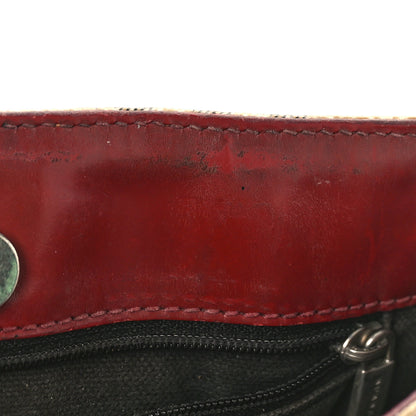 Burberry Haymarket Check Small Tote Red 20 of 20