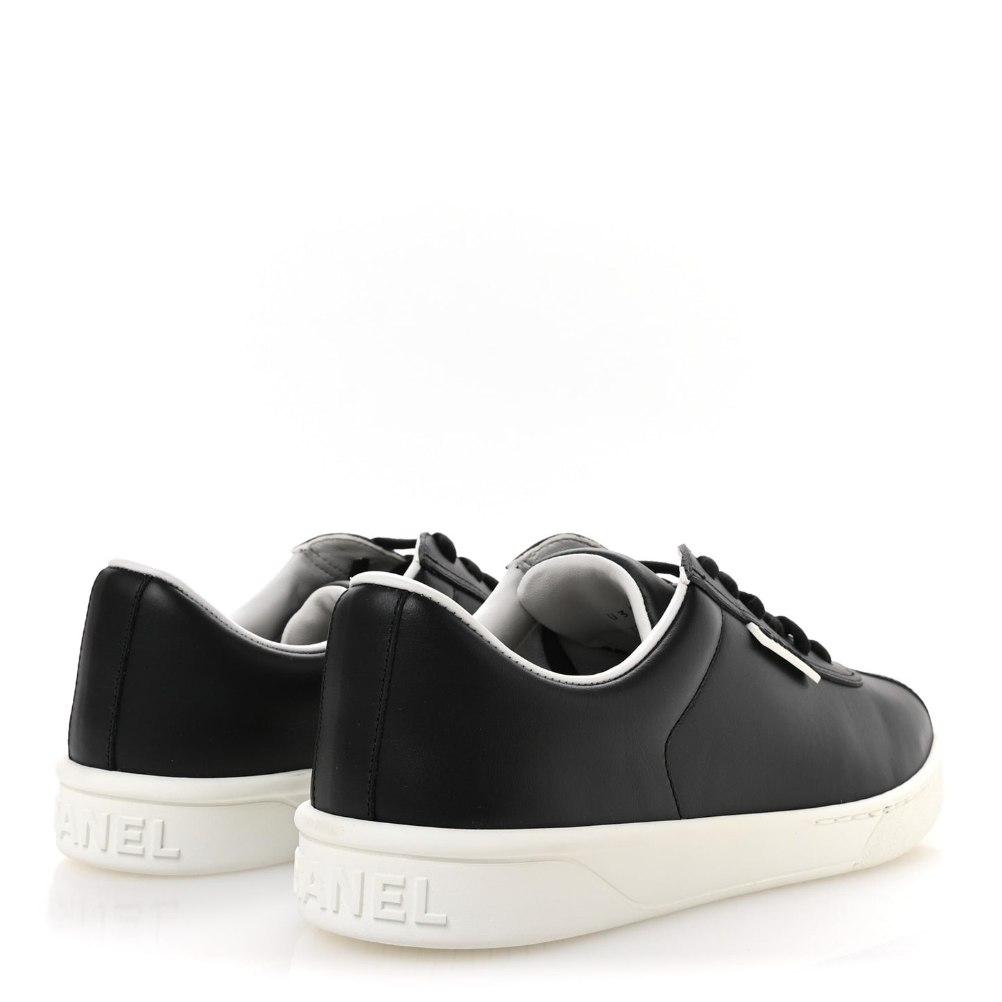 Calfskin CC Womens Sneakers 39 Black