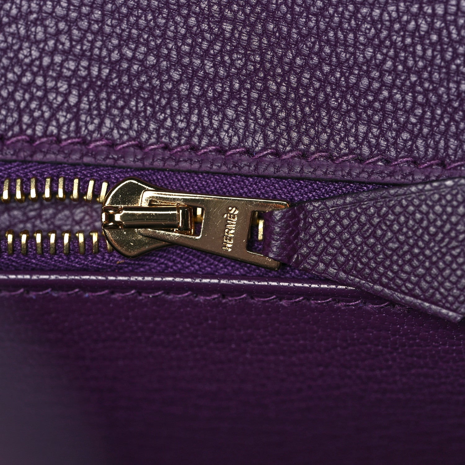 Hermes Madame Calfskin Birkin Sellier 25 Cassis 20 of 34