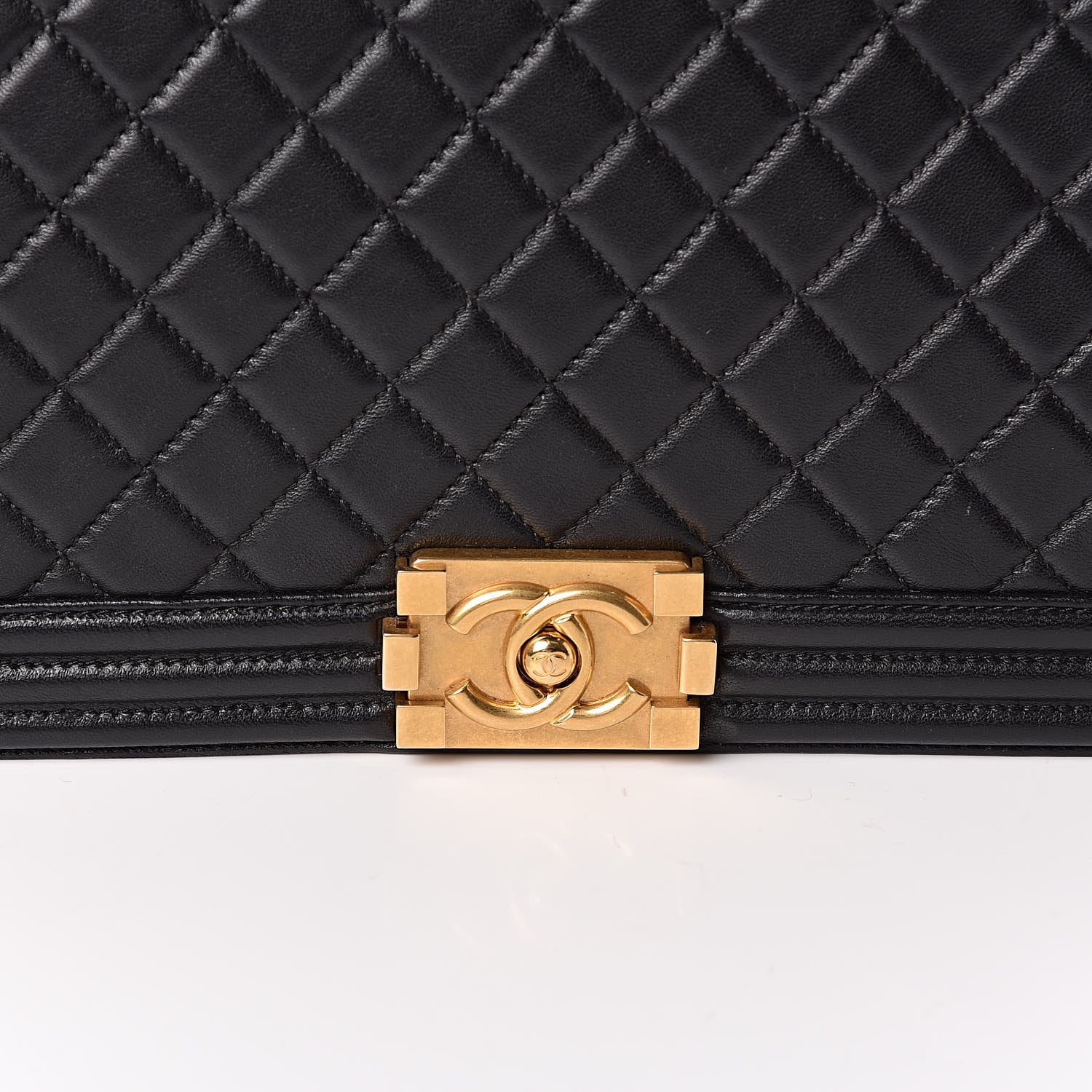 Chanel Lambskin Quilted Large Boy Flap Black 11 of 11