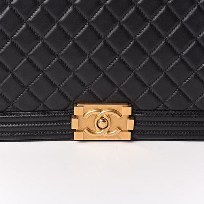 Chanel Lambskin Quilted Large Boy Flap Black 11 of 11