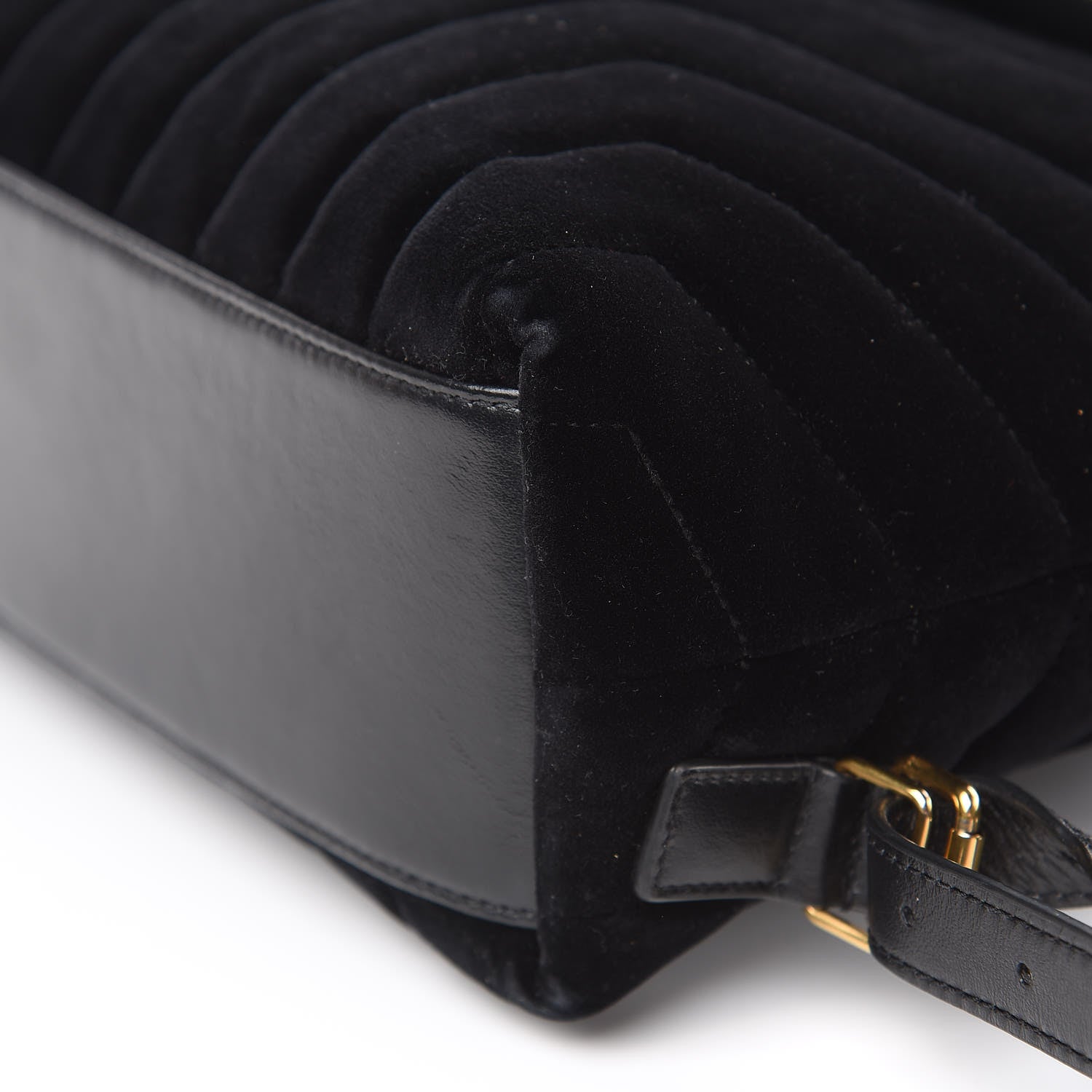 Saint Laurent Velvet Y Quilted Monogram Small Loulou Backpack Black 8 of 17