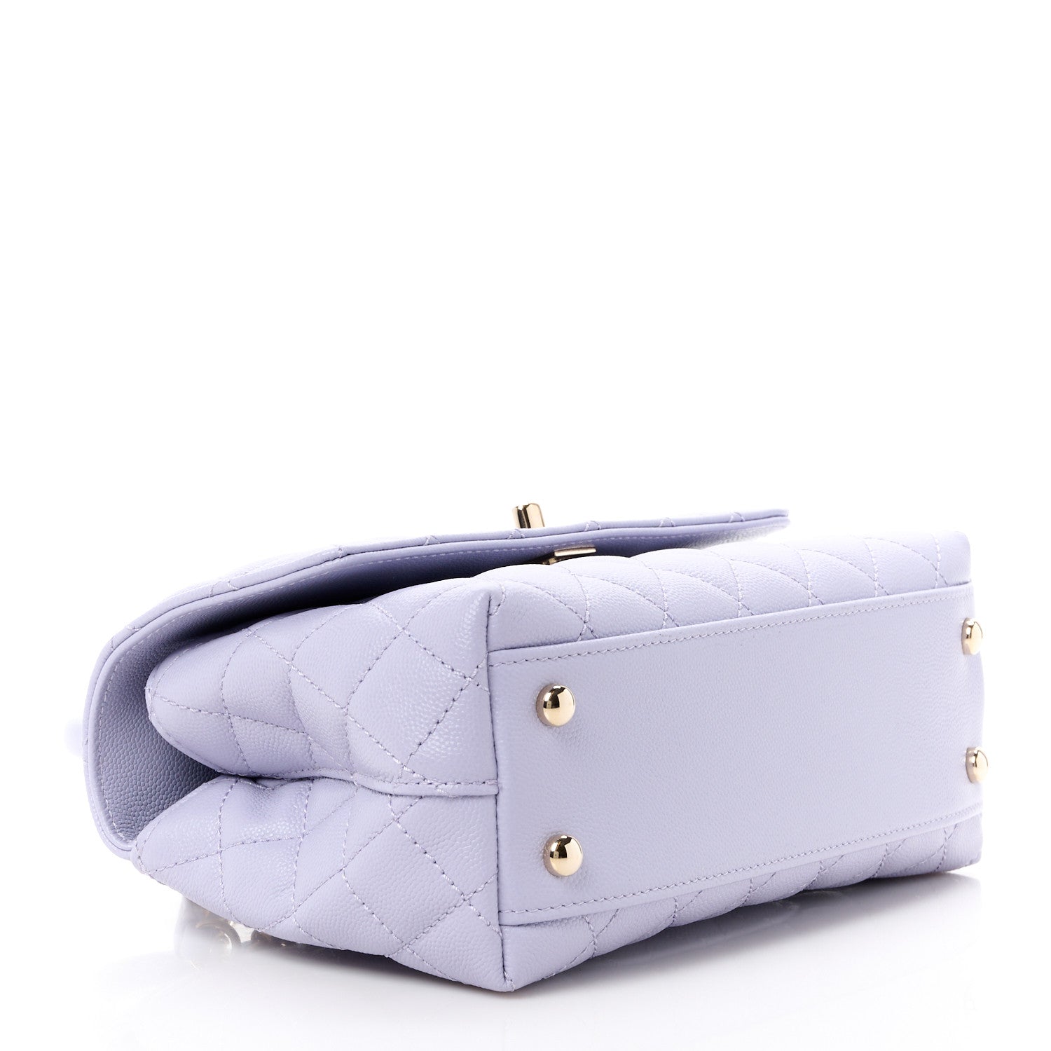 Chanel Caviar Quilted Mini Coco Handle Flap Light Purple 4 of 11