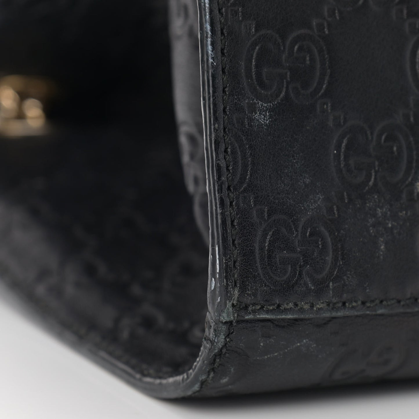 Guccissima Large Emily Chain Shoulder Bag Black