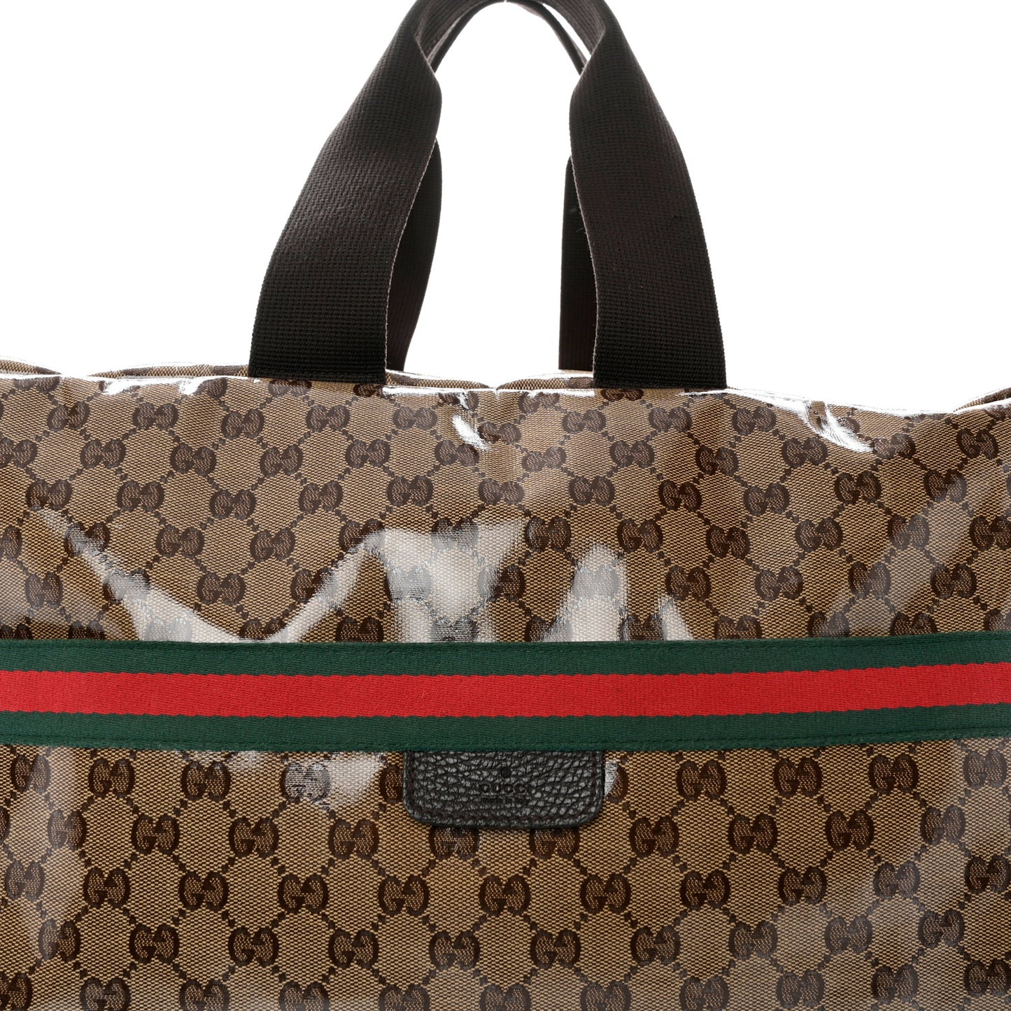 Crystal Monogram Web Large Carry On Duffle Bag Brown