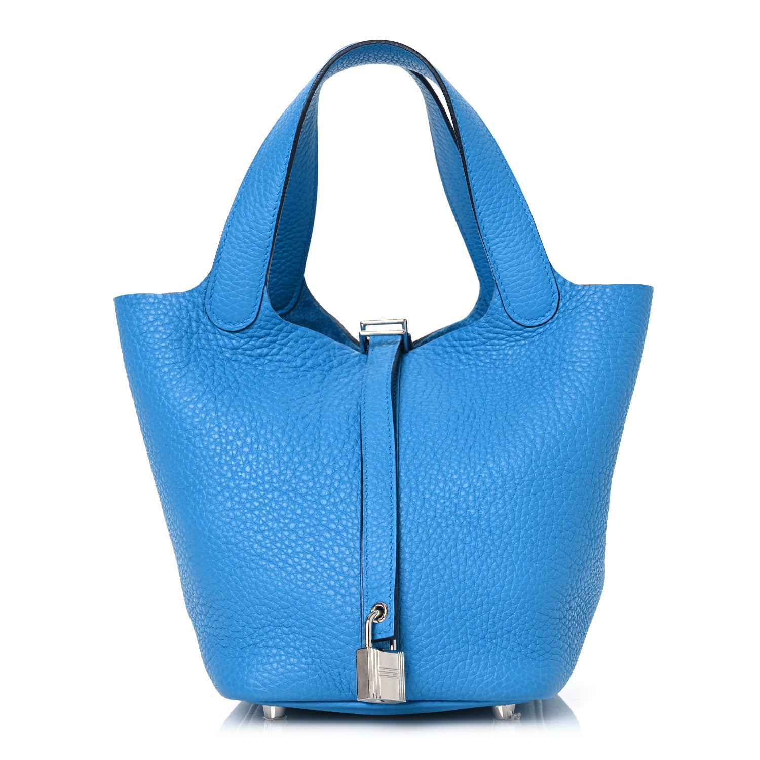Hermes Taurillon Clemence Picotin Lock 18 PM Bleu Frida 1 of 16