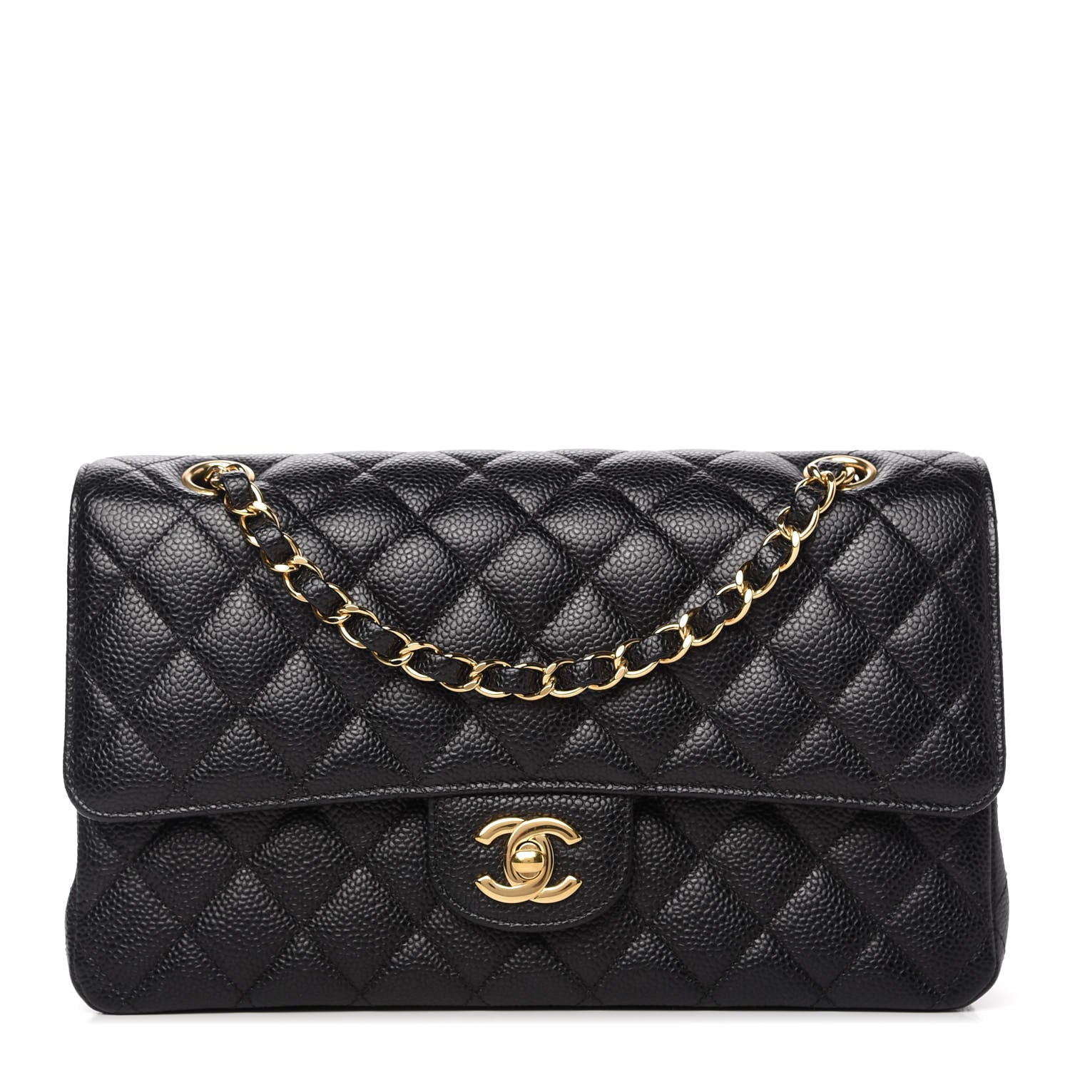 Chanel Caviar Quilted Medium Double Flap Black 1 of 11