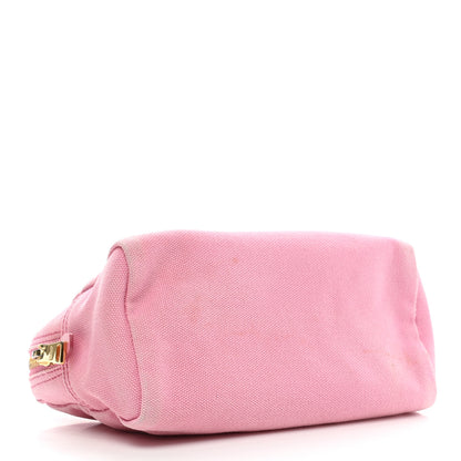 Prada Canvas Canapa Logo Pouch Geranio 4 of 12