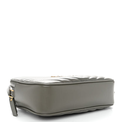 Saint Laurent Calfskin Matelasse Monogram Lou Camera Bag Dark Smog 4 of 9