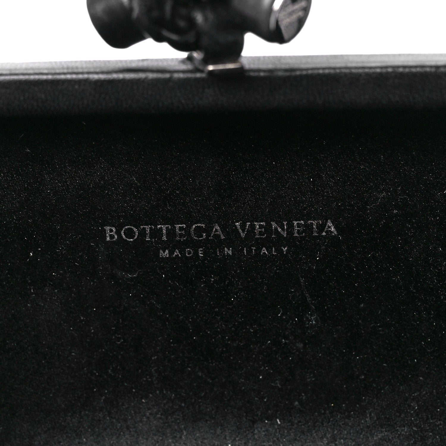 Bottega Veneta Satin Intreccio Impero Knot Clutch Black 6 of 11