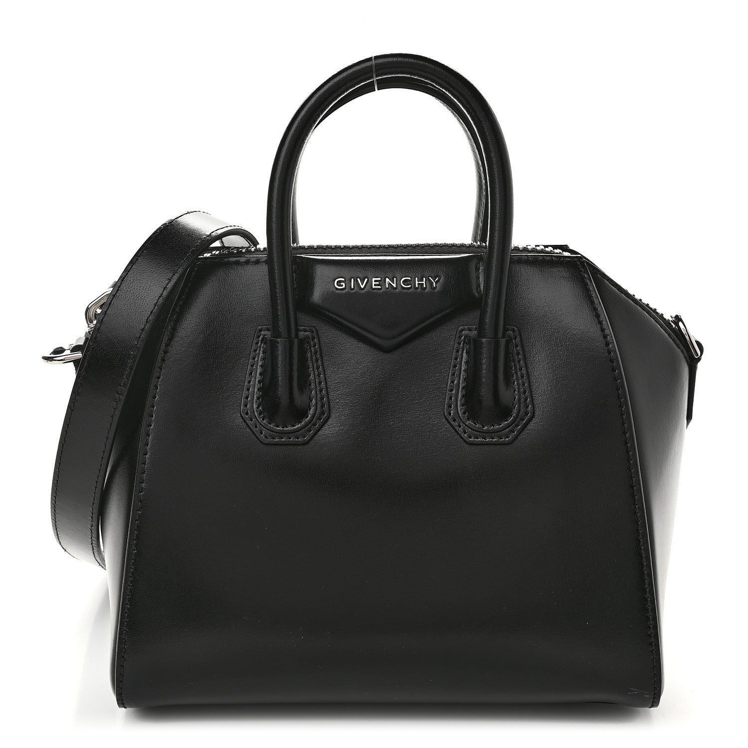 Givenchy Shiny Lord Calfskin Mini Antigona Black 1 of 9