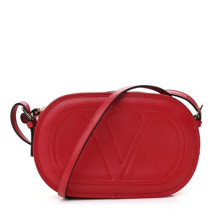 Valentino Garavani Calfskin VLogo Crossbody Red 1 of 9