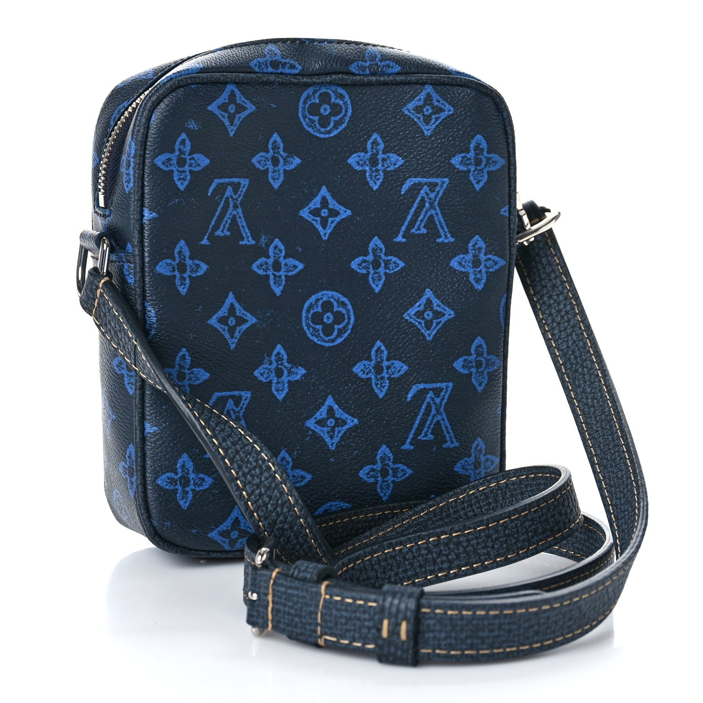 Monogram Macassar Christopher Wearable Wallet Blue