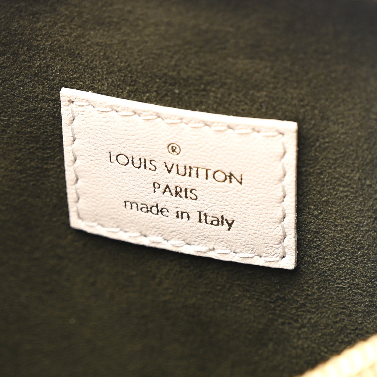 Louis Vuitton Lambskin Embossed Monogram Coussin PM Beige Cream