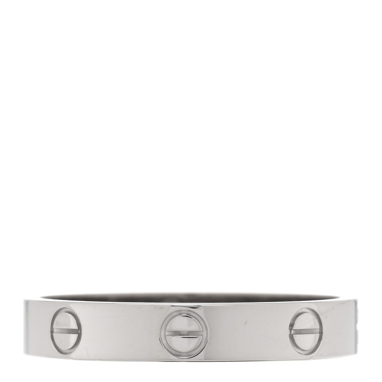 18K White Gold 3.5mm LOVE Wedding Band Ring 59 8.75