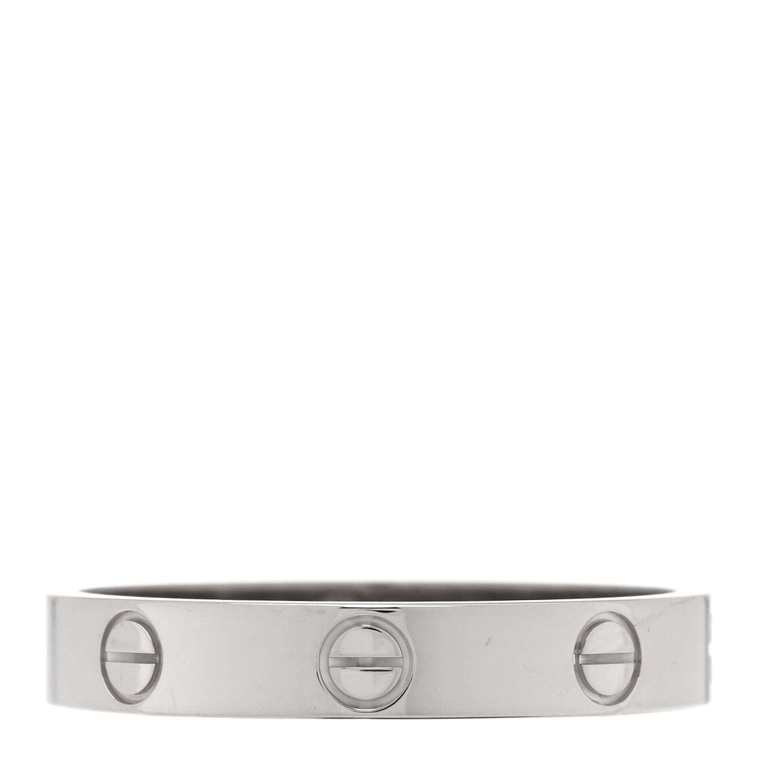 Cartier 18K White Gold 3.5mm LOVE Wedding Band Ring 59 8.75 1 of 4