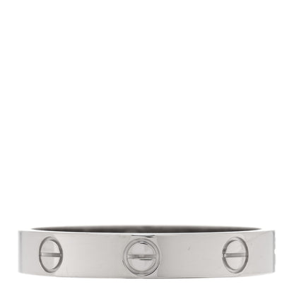 Cartier 18K White Gold 3.5mm LOVE Wedding Band Ring 59 8.75 1 of 4